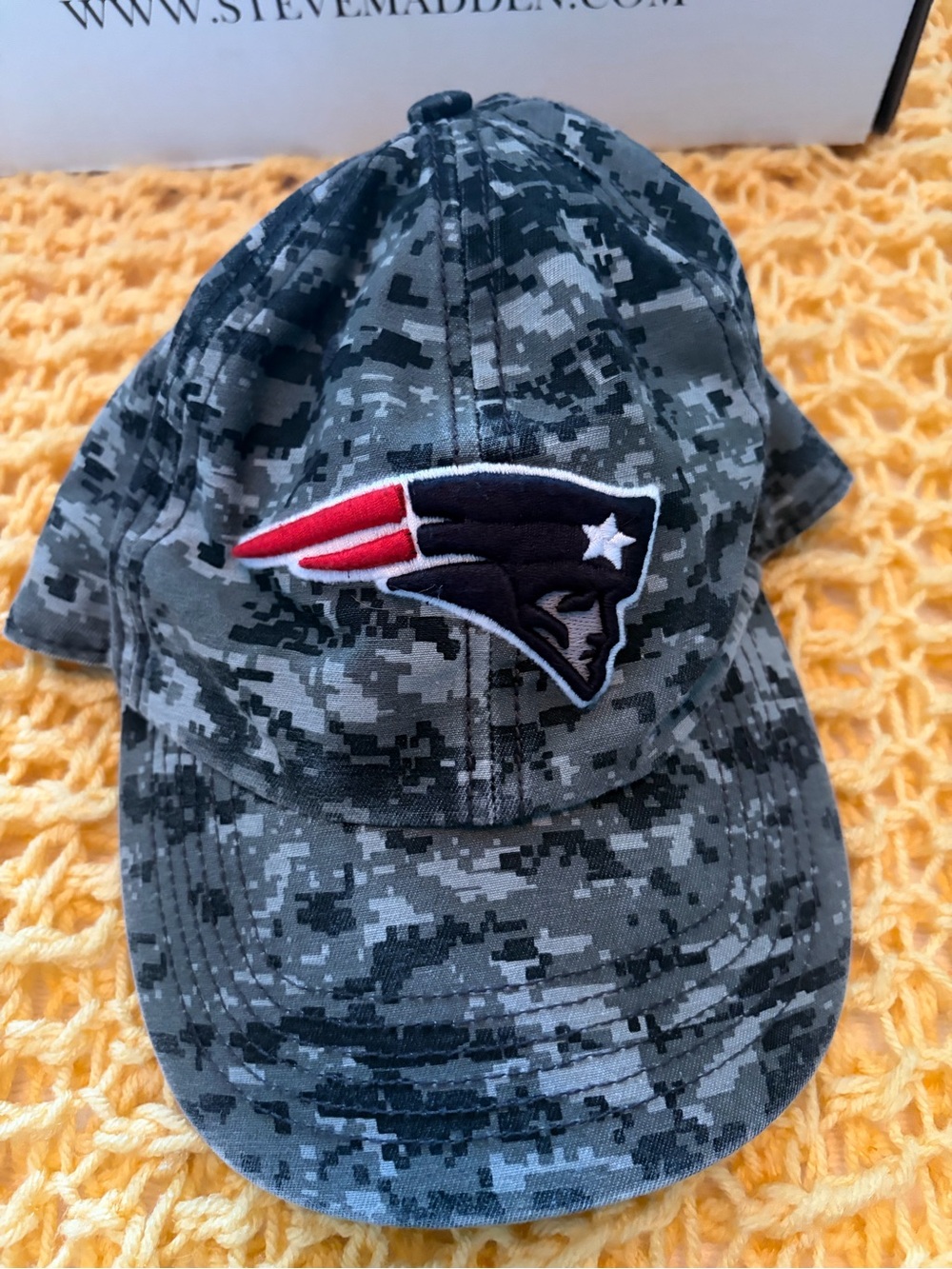 New England Patriots Camo Baseball Cap